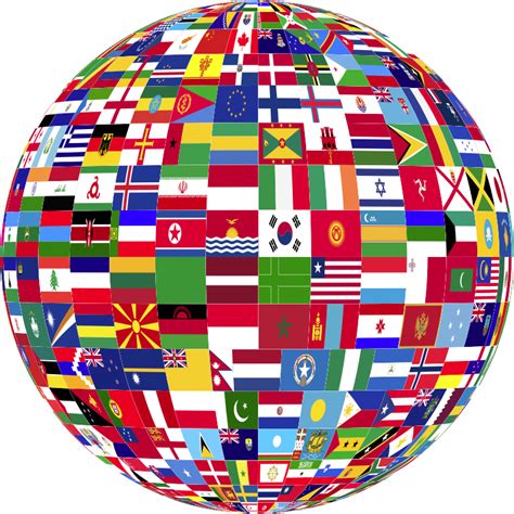 World Flags Globe 3 - Openclipart