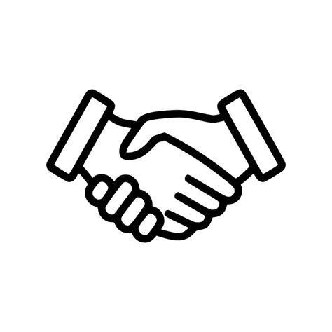 Business handshake vector icon 4994259 Vector Art at Vecteezy