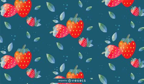 Strawberry Pattern Background Design Vector Download