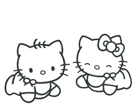 Hello Kitty Baby Coloring Pages - boringpop.com