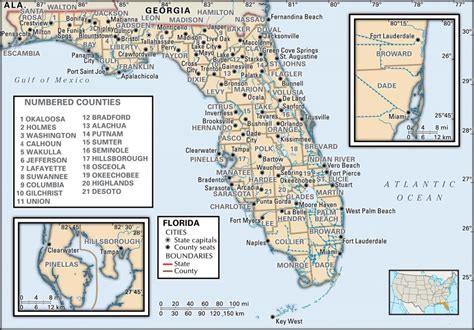 Map Of Florida West Coast Cities - Printable Maps