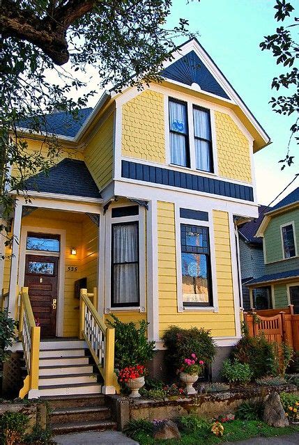 Victorian Home | Yellow house exterior, Victorian house colors ...