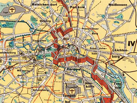 Berlin a Cold War Map Showing the Berlin Wall Vintage - Etsy