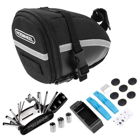 Bike Tool Kits Bicycle Saddle Bag Cycling Seat Pack 16 in 1 Multi ...