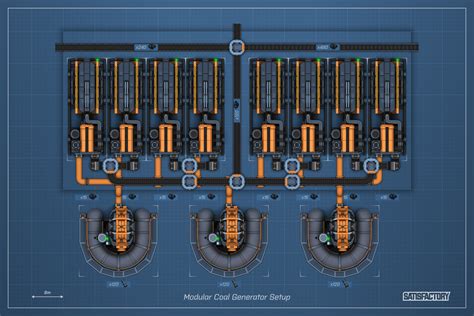 Coal Generator Setup Blueprint, in 4K. : SatisfactoryGame