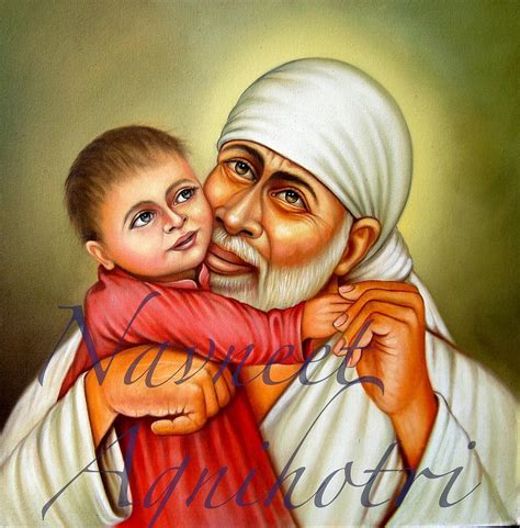 Sai Baba Painting Painting by Navneet Agnihotri