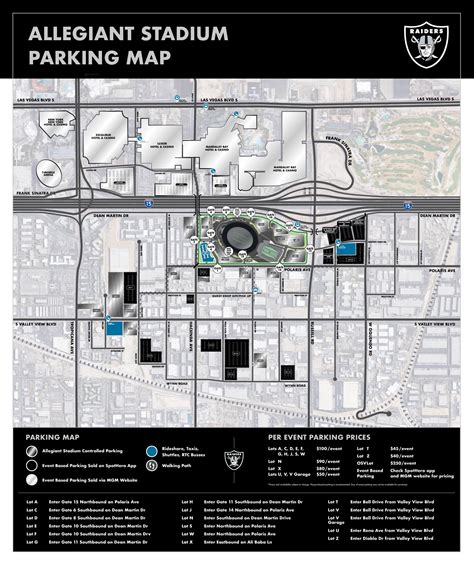 Allegiant Stadium Parking/Transportation Program Announced | Allegiant ...