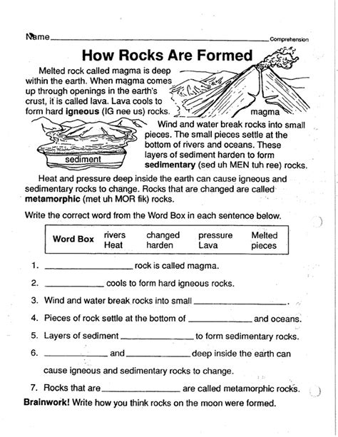 Earth Science Worksheets Grade 5