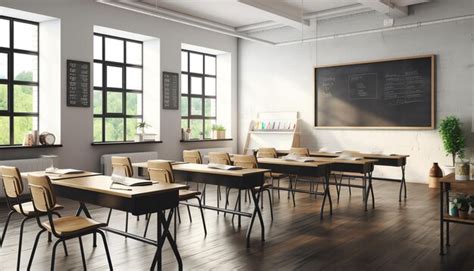 Premium AI Image | Photo of empty classroom background