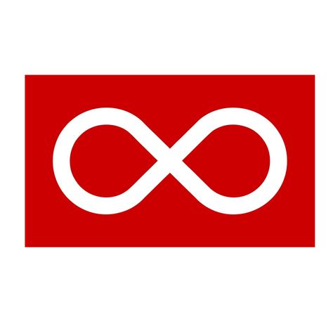 Métis Blue & Red Flag Sticker, Métis flag Infinity symbol magnet, Métis ...