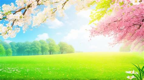 Premium Photo | Beautiful nature spring background