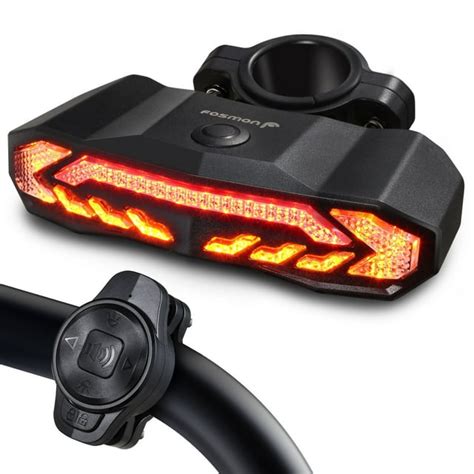 Fosmon Smart Bike Tail Light with Turn Signal and Automatic Brake Light ...