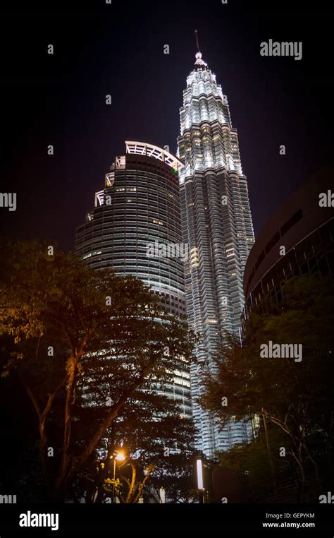 Kuala Lumpur skyline at night Stock Photo - Alamy