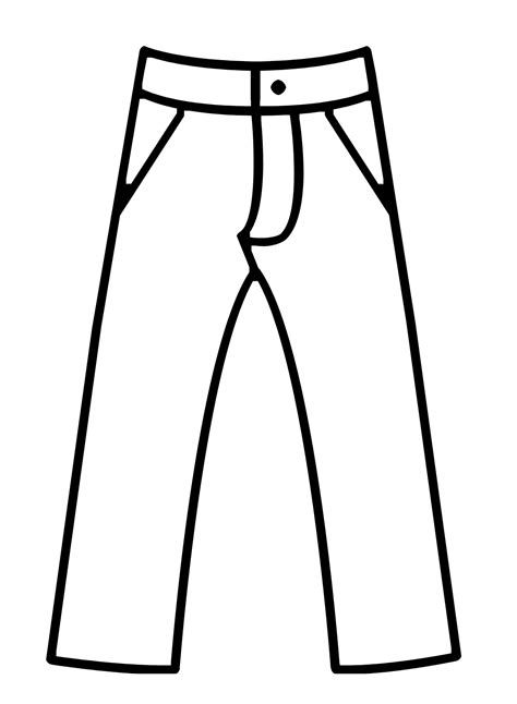 Drawing Pants Coloring Page - Free Printable Coloring Pages