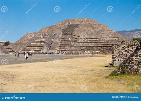 The Pyramid of the Moon at Teotihuacan Near Mexico City Editorial ...