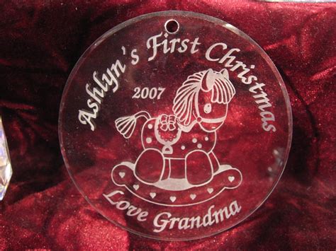 Sowers Glass Engraving Shoppe: Engraved Christmas Tree Ornaments