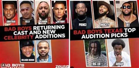 Zeus Unveils 'Bad Boys' Texas Season 2 Cast Including Raz B, Orlando ...