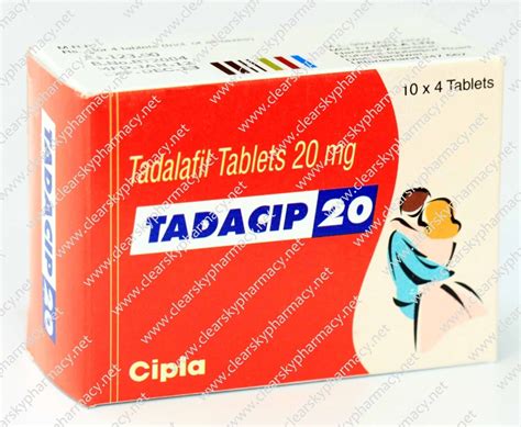 Tadacip 20 mg by Cipla | Generic Tadalafil | Dosage | Side Effects