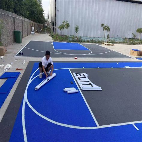 China Polypropylene diy outdoor basketball court flooring for backyard ...