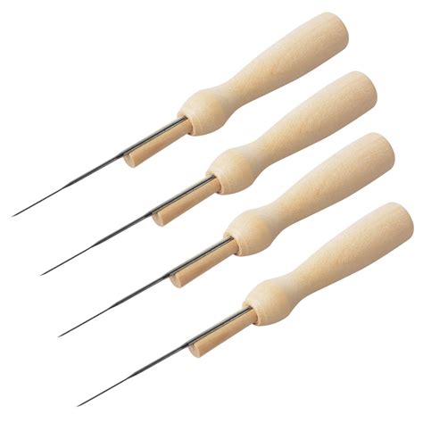 4pcs/lot Felting Needles Wool Pocked Tools Wooden Handle With A Needle ...