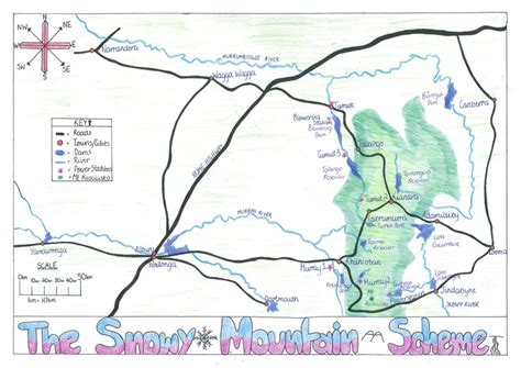 SNOWY MOUNTAIN MAP - The Snowy Mountain Scheme