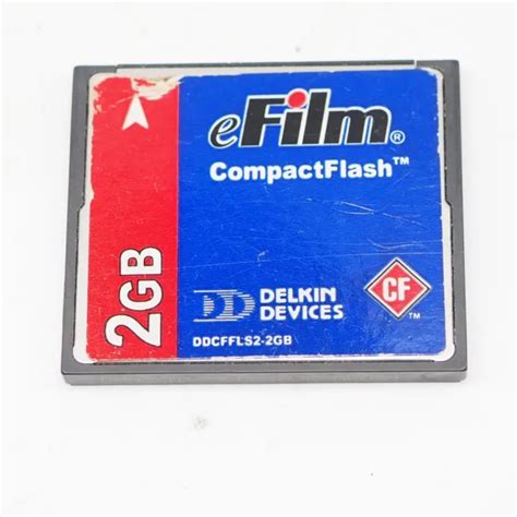 DELKIN EFILM 2GB Compact Flash card memory card fits DSLR camera £5.99 ...