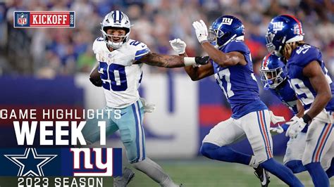 Dallas Cowboys vs. New York Giants | 2023 Week 1 Game Highlights - Win ...