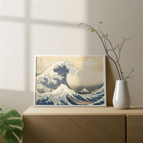 Hokusai Classic Wave PAINTING Vintage Classic Wall Art Decor Digital ...