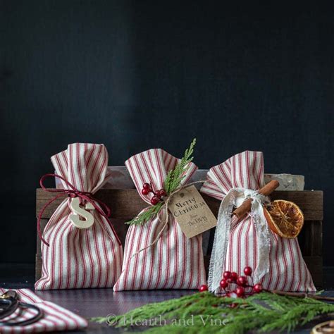 DIY Christmas Treat Bags - To Hold Goodies and Gifts