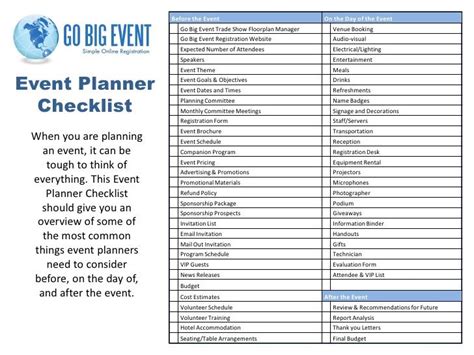 Trade Show Checklist Template Collection