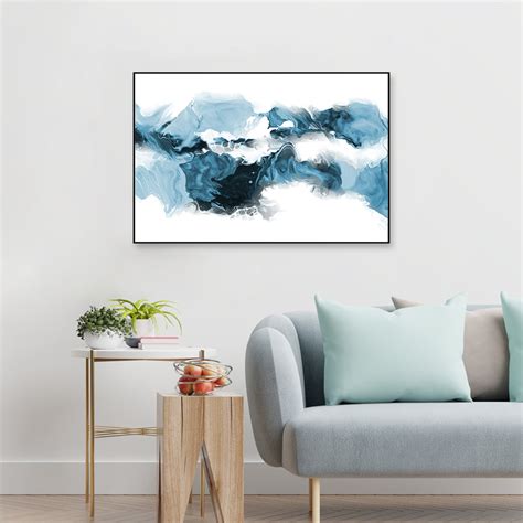 Blue Eternity Abstract Framed Wall art - WallMantra