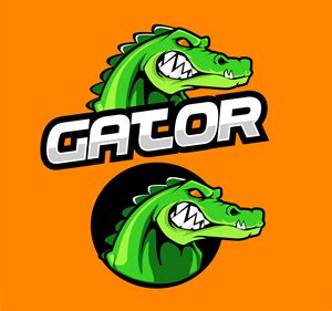 Gator mascot Logo PNG Vector (EPS) Free Download