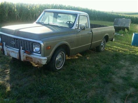 Purchase used 71 chevy truck (custom 10) 2x2 drives great. all original ...