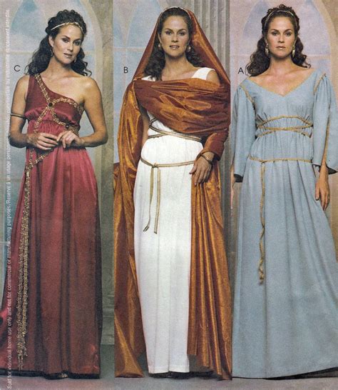 Misses Greek Roman Dresses Gowns Veil Costume Cosplay SCA 14 20 UNCUT ...