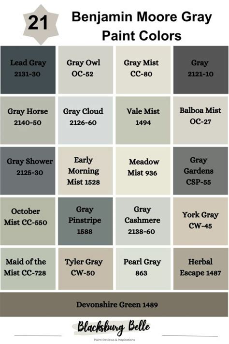 21 Benjamin Moore Gray Paint Colors You Need To Try