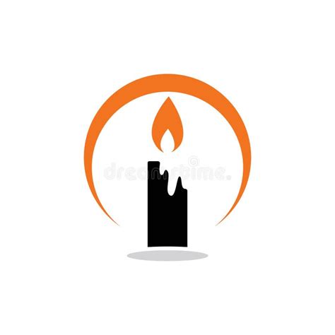 Candle logo vector stock vector. Illustration of christian - 173898512