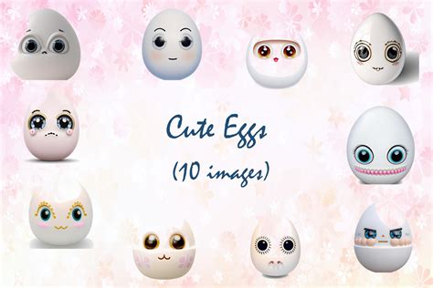 Cute Eggs Clipart Graphic by Adithye's · Creative Fabrica