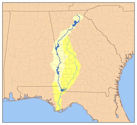 Chattahoochee River Map