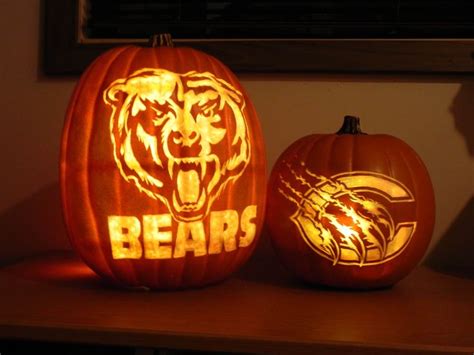 2019 pumpkin carvings for Chicago Bears and Chargers game. by Dennis ...