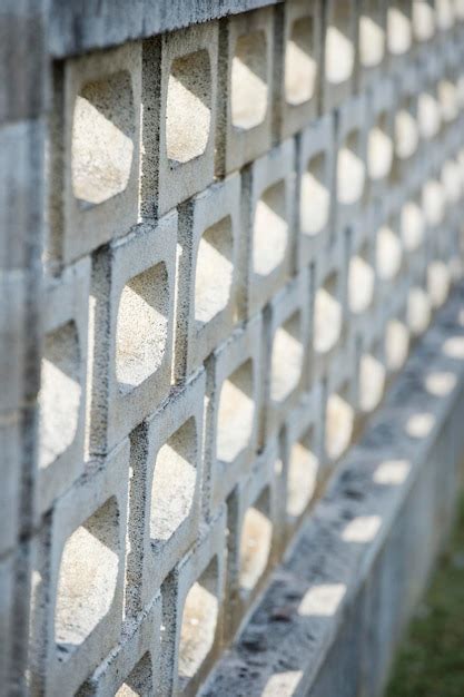 Premium Photo | Perforated bricks wall