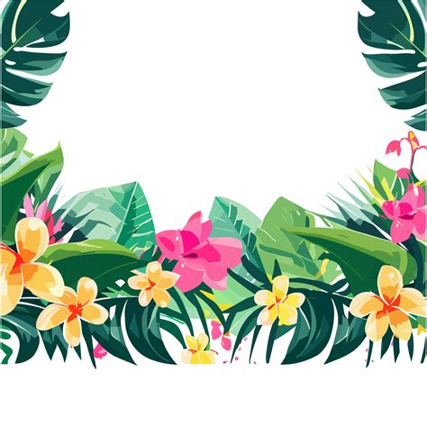 Flower border clipart transparent background 24029966 PNG