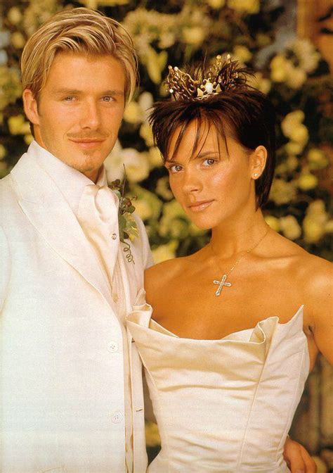 Victoria & David Beckham 1999 | Beckham wedding, David beckham wedding ...