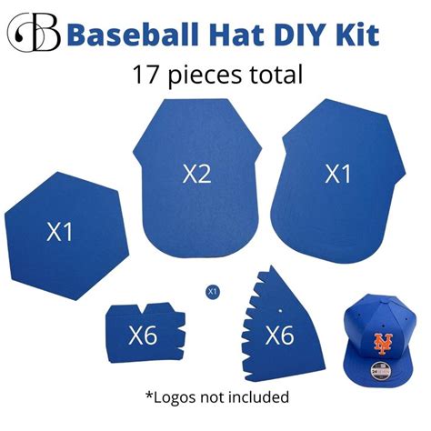 DIY Baseball Hats Treat Box Kit Large Baseball Hats Diy Kit Unassembled ...