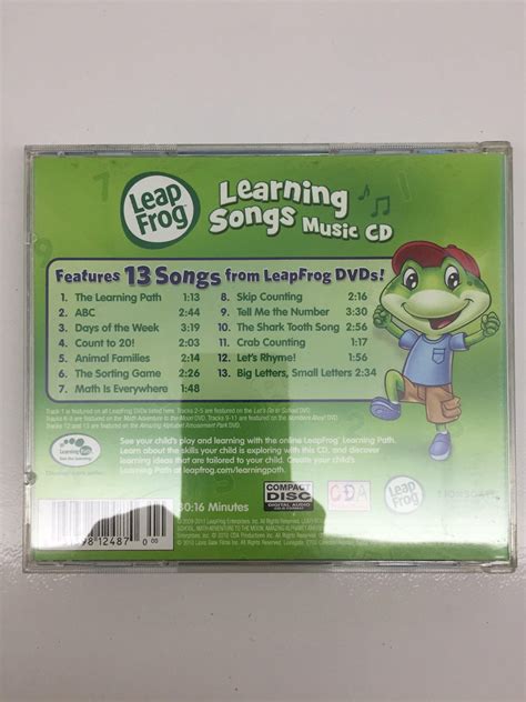 Leapfrog learning songs CD, Hobbies & Toys, Toys & Games on Carousell