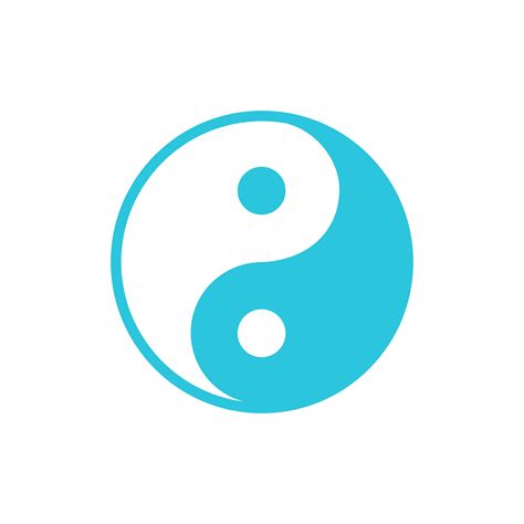 Yin Yang symbol. From blue icon set. 35089442 Vector Art at Vecteezy