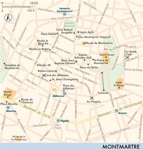 Map of Montmartre | Montmartre | Fodor's Travel Guides