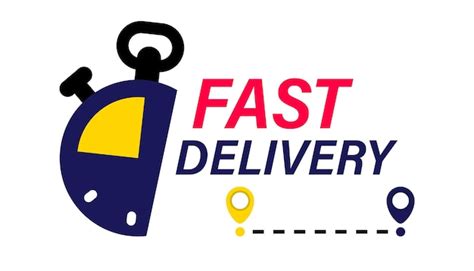 Premium Vector | Fast delivery sticker design free shipping express ...