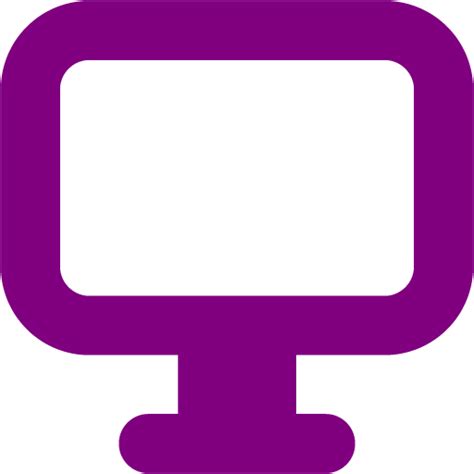 Purple desktop 3 icon - Free purple desktop icons