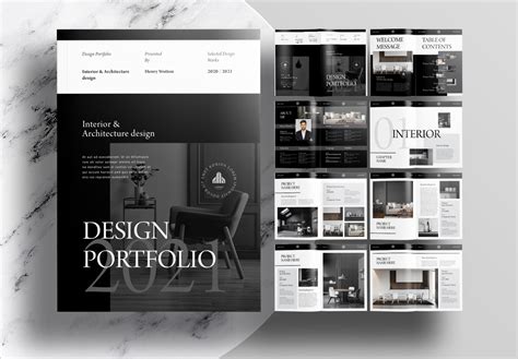 Interior Portfolio Design Layout