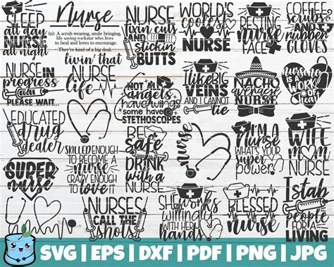 Nurse Life SVG Bundle Nursing SVG Cut Files Commercial Use Instant ...